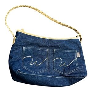 Wrangler Denim Handbag/Shoulder bag Never Used Blue & Tan